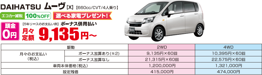 ダイハツ　ムーヴ